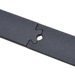 Homcom Kit de porte coulissante compatibilité porte d'une épaisseur de 35-45 mm et largeur max. 1 m charge max. 100 Kg acier brun foncé- Porte Coulissante