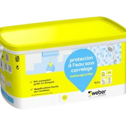 Weber Kit d'étanchéité .sys protec 20 KG- Ragréage Et Primaire Pour Carrelage