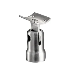 Saniland Kit garde corps en acier inoxydable a 3 traverses Longueur 120 cm Balustrade a fixation a plat pour terrasse ou escalier- Garde-Corps, Balustrade