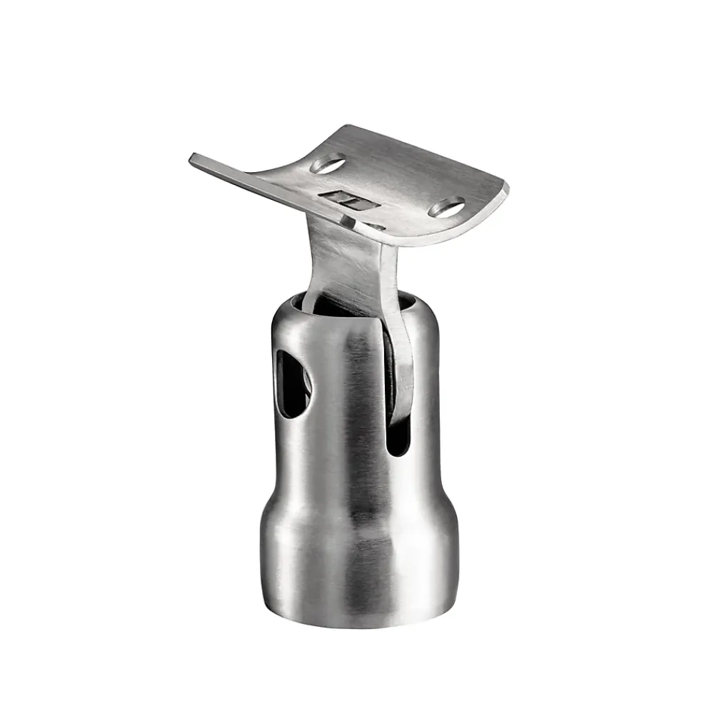 Saniland Kit garde corps en acier inoxydable a 3 traverses Longueur 120 cm Balustrade a fixation a plat pour terrasse ou escalier- Garde-Corps, Balustrade