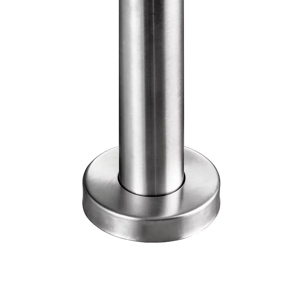 Saniland Kit garde corps en acier inoxydable a 3 traverses Longueur 120 cm Balustrade a fixation a plat pour terrasse ou escalier- Garde-Corps, Balustrade