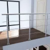 Saniland Garde-Corps, Balustrade<Kit garde corps en acier inoxydable a 3 traverses Longueur 200 cm Balustrade a fixation a plat pour terrasse ou escalier