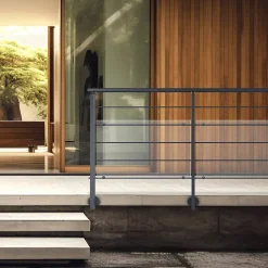 Kordo Garde-Corps, Balustrade<Kit garde-corps aluminium gris anthracite 2m pose latérale, Opalu