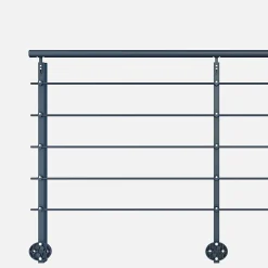 Kordo Garde-Corps, Balustrade<Kit garde-corps aluminium gris anthracite 2m pose latérale, Initio