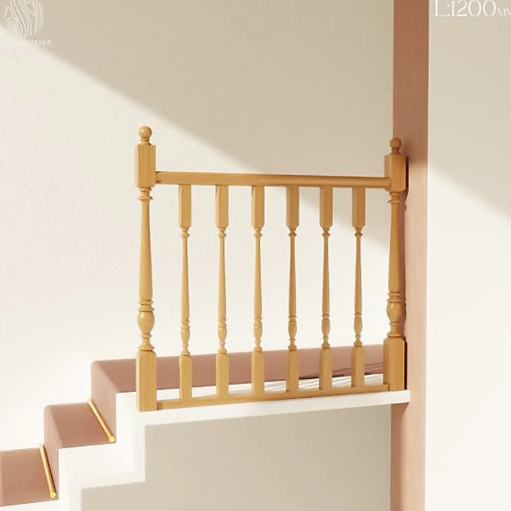 Decoparisienne Garde-Corps, Balustrade<Kit garde-corps bois massif tourné - Longueur 1200mm