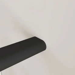 AICA Sanitaire Kit Garde-corps 1m avec raccords muraux - Alu NOir - Pose suspendue et latérale - Pour usage intérieur et extérieur- Accessoire D'Escalier