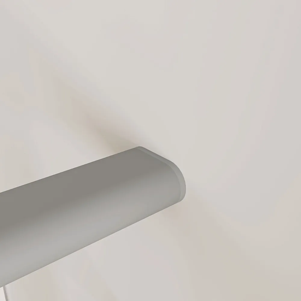 AICA Sanitaire Accessoire D'Escalier<Kit Garde-corps 2m avec raccords muraux - Alu ARGENT - Pose verticale à plat - Pour usage intérieur et extérieur