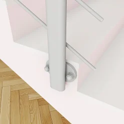 Saniland Kit Garde-corps 2ml garde-corps avec 5 traverses fixation latérale en aluminium Gris mat- Garde-Corps, Balustrade