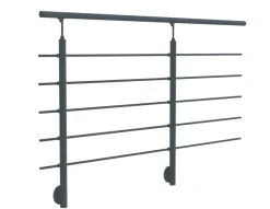 Sogem Kit garde-corps pour pose latérale Cala anthracite ral 7016- Garde-Corps, Balustrade