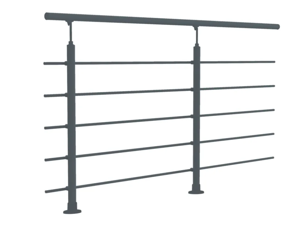 Sogem Kit garde-corps pour pose à plat Cala anthracite ral 7017- Garde-Corps, Balustrade