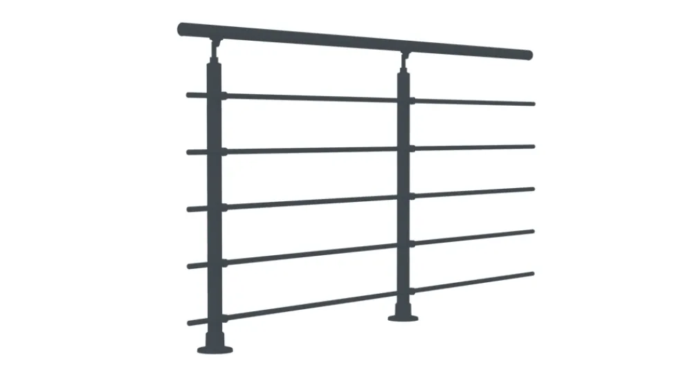 Sogem Kit garde-corps pour pose à plat Cala anthracite ral 7017- Garde-Corps, Balustrade