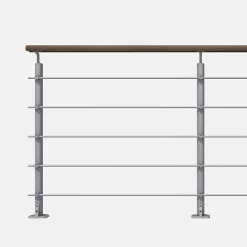 Kordo Garde-Corps, Balustrade<Kit garde-corps silver avec main courante Kebony 2m pose à plat, Opalu