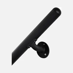 Kordo Kit main courante murale aluminium noir, Inoline- Accessoire D'Escalier