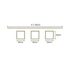 Nordlinger Pro Moulure<Kit moulure décor 6 - 200 à 400cm - Moulure murale bois pour soubassement
