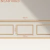 Decoparisienne Moulure<Kit moulures murales décorative 400cm - Cimaises - Plinthes - Style Haussmannien - Encadrement a peindre - 16 pièces