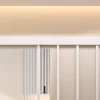 Optimum Kit porte coulissante en applique Atelier blanc cadre en aluminium et verre transparent H 204 x 93 x 3,6 cm H 204 x 93 x 3,6 cm- Porte Coulissante
