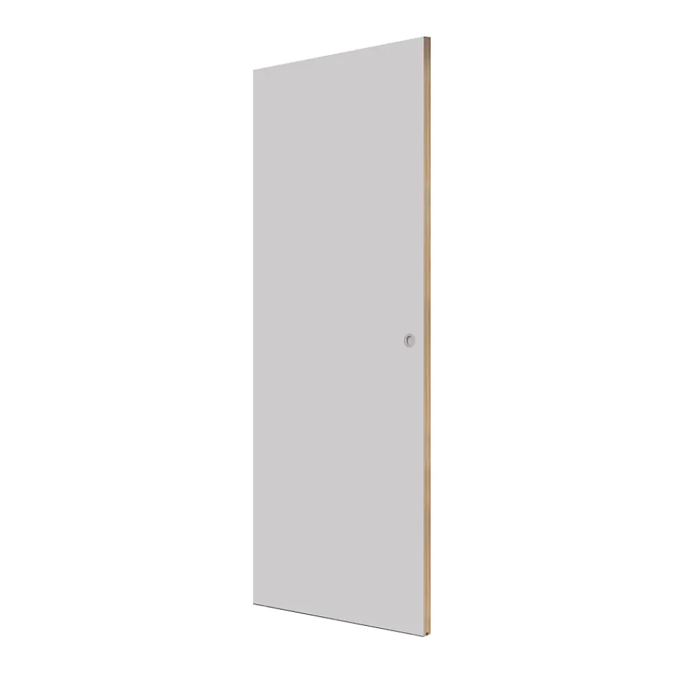 Optimum Kit porte coulissante MDF prêt à peindre 83 cm + Rail- Porte Coulissante