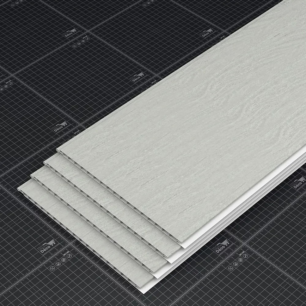 Tecnoprofils Lambris Mural<Lambris PVC 250 mm - Lot de 4 Lames - Chêne Cendré