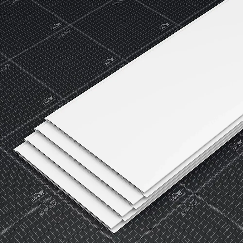 Tecnoprofils Lambris Mural<Lambris PVC 250 mm - Lot de 4 Lames - Blanc