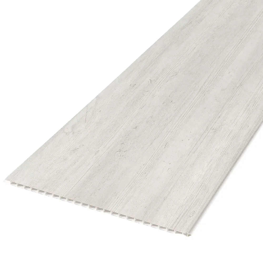 Dumaplast Lambris PVC Dumaclip bois gris mat 25 x 120 cm- Lambris Mural