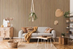 Grosfillex Tasseau Décoratif|Lambris Mural<Lambris PVC effet tasseau décoratif lamelles imitation bois linio 37,5 x 260 cm