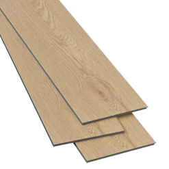 GoodHome Dalle Et Lame Pvc<Lame minérale composite clipsable Italo 129 x 20 cm imitation bois naturel (vendue au carton)