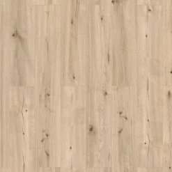 GoodHome Lame minérale composite clipsable Italo 129 x 20 cm décor bois clair rustique (vendue au carton)- Dalle Et Lame Pvc