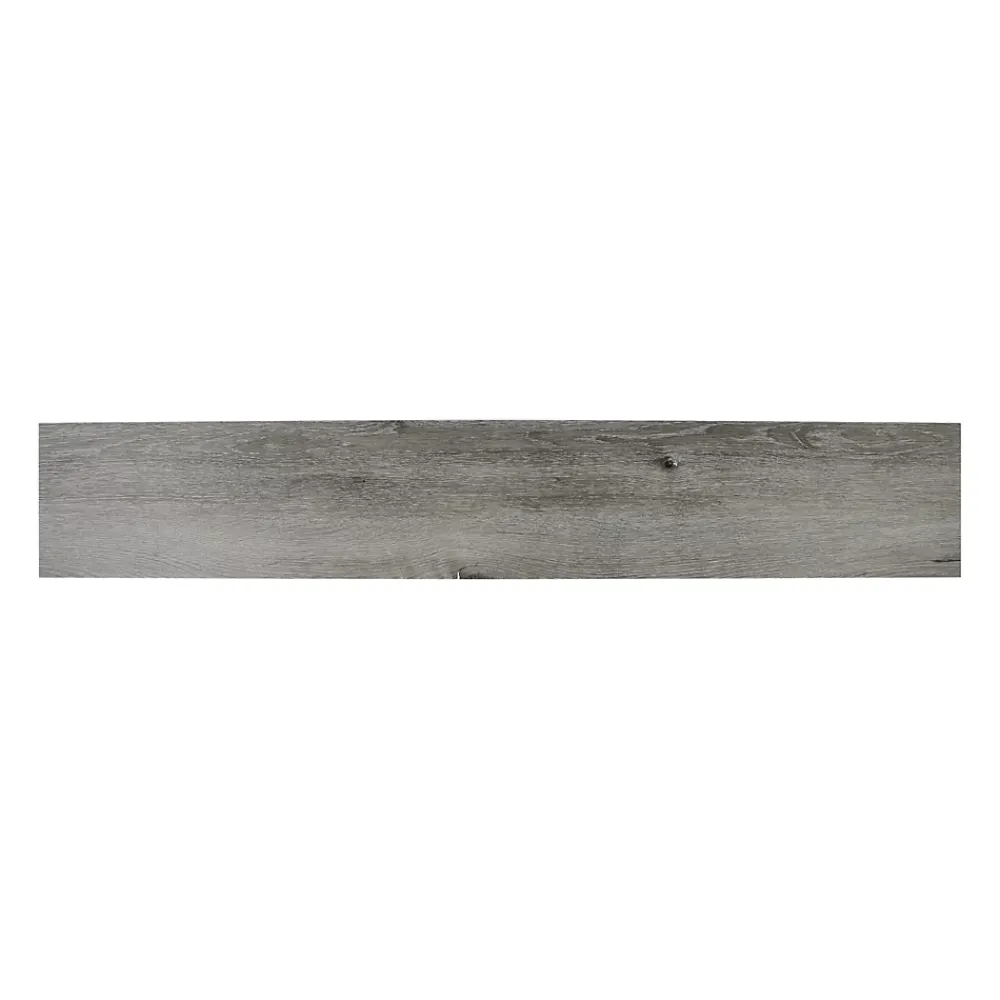 GoodHome Dalle Et Lame Pvc<Lame PVC adhésive Poprock bois gris rustique 15,2 x 91,4 cm
