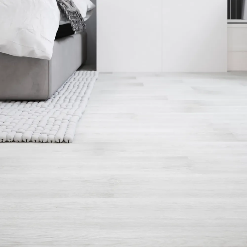 GoodHome Dalle Et Lame Pvc<Lame PVC adhésive PopRock Bois blanc 15 x 91 cm (vendue au carton)