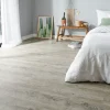 GoodHome Lame PVC clipsable Baila chêne vieilli gris brun L. 122 x l. 15 cm- Dalle Et Lame Pvc