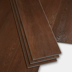 GoodHome Dalle Et Lame Pvc<Lame PVC clipsable Gospel bois brun 22,8 x 122 cm (vendue au carton)