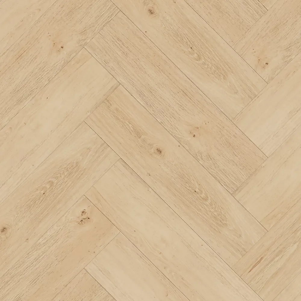 GoodHome Dalle Et Lame Pvc<Lame PVC clipsable Mambo chevron décor chêne naturel (vendue au carton)