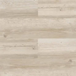 GoodHome Dalle Et Lame Pvc<Lame PVC clipsable Mambo 124x19 cm décor bois blanc rustique (vendue au carton)