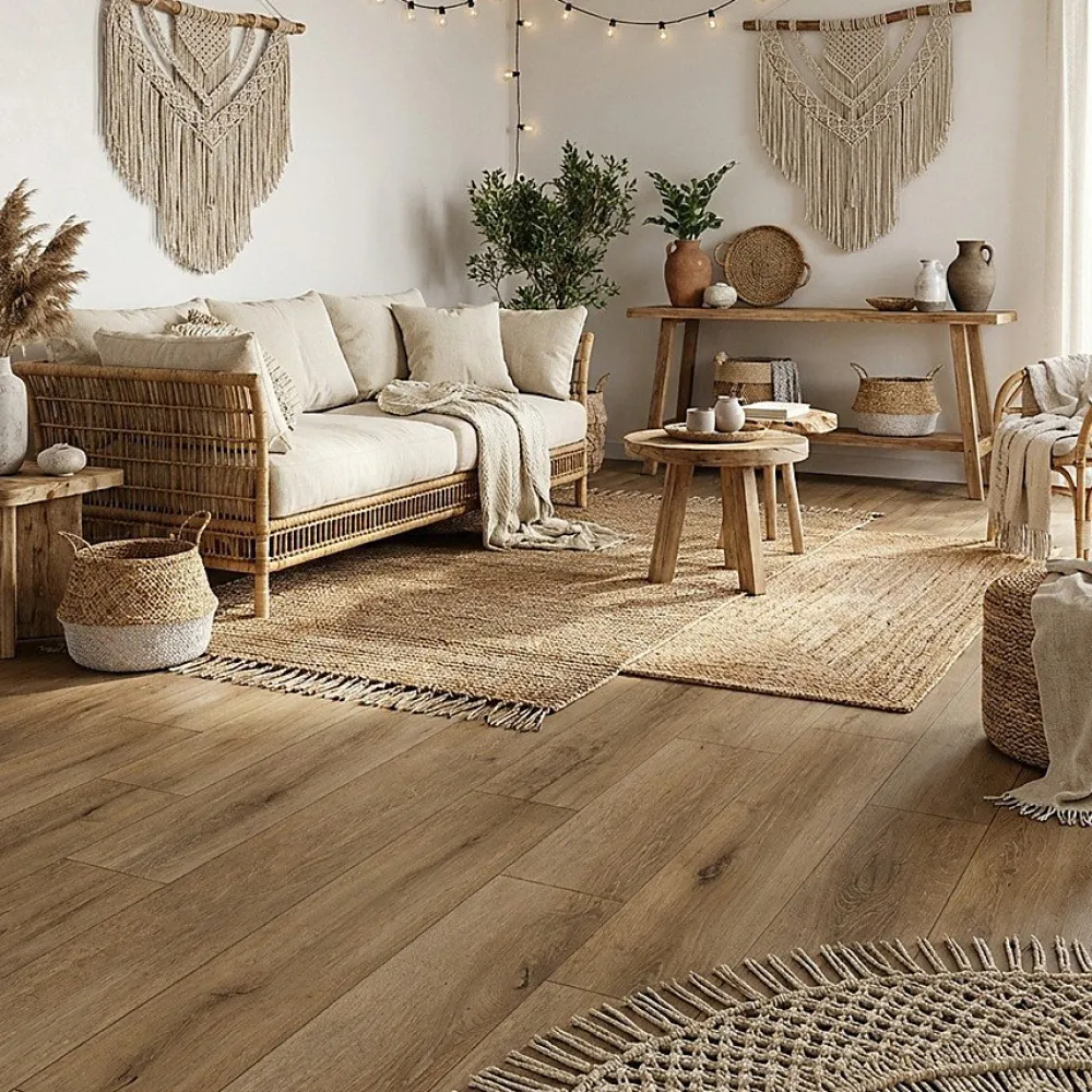 Concept Mosaïque Carrelage Sol Pour Pièce À Vivre|Carrelage Sol Effet Bois<Lame pvc clipsable 18,2x122 cm LECCIO BEIGE