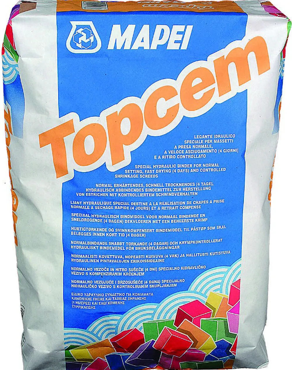 Mapei Liant hydraulique pour réalisation de chape TOPCEM - Sac de 20 kg- Ragréage Et Primaire Pour Carrelage