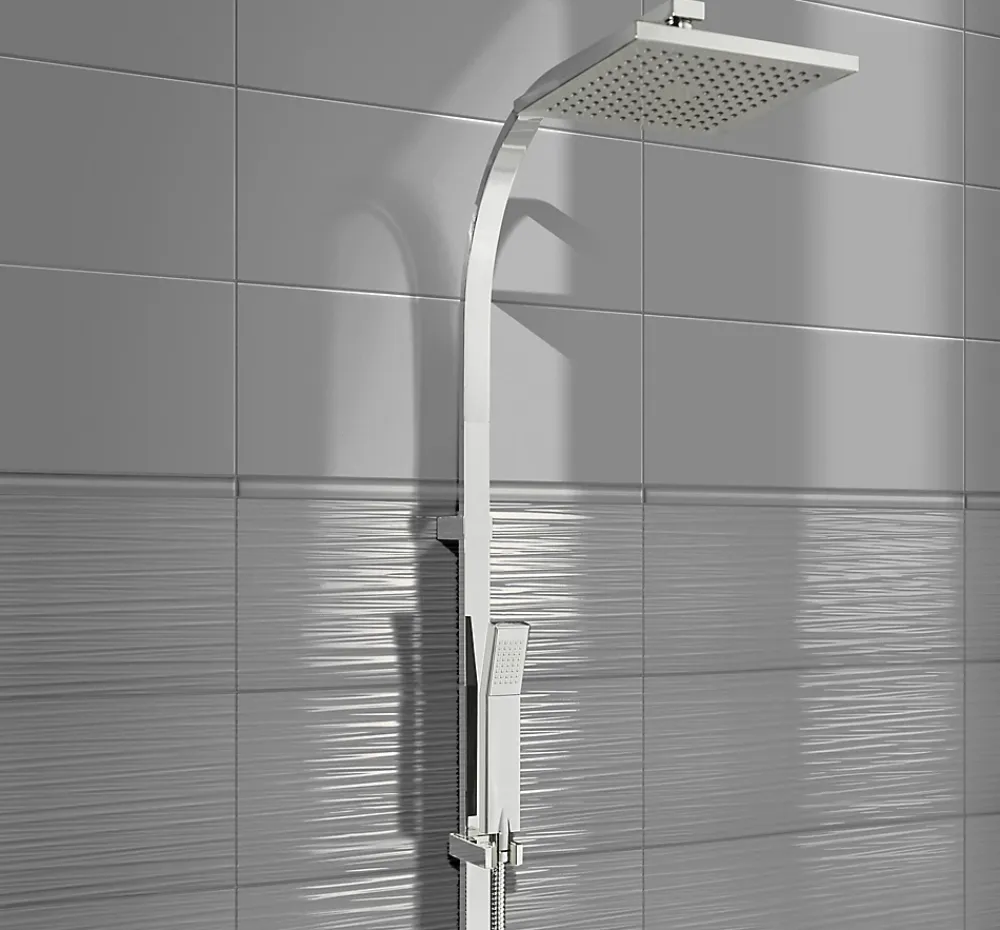 GoodHome Listel 2 x 60 cm Palmi gris- Listel Carrelage