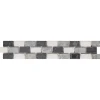 GoodHome Listel Carrelage<Listel gris 5 x 27 cm Akero