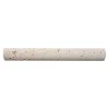 Listel mural en travertin forme cigare L.20 x l.2,5 cm x ép.6 mm, Travertino- Travertin|Listel Carrelage