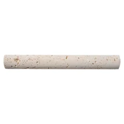 Listel mural en travertin forme cigare L.20 x l.2,5 cm x ép.6 mm, Travertino- Travertin|Listel Carrelage