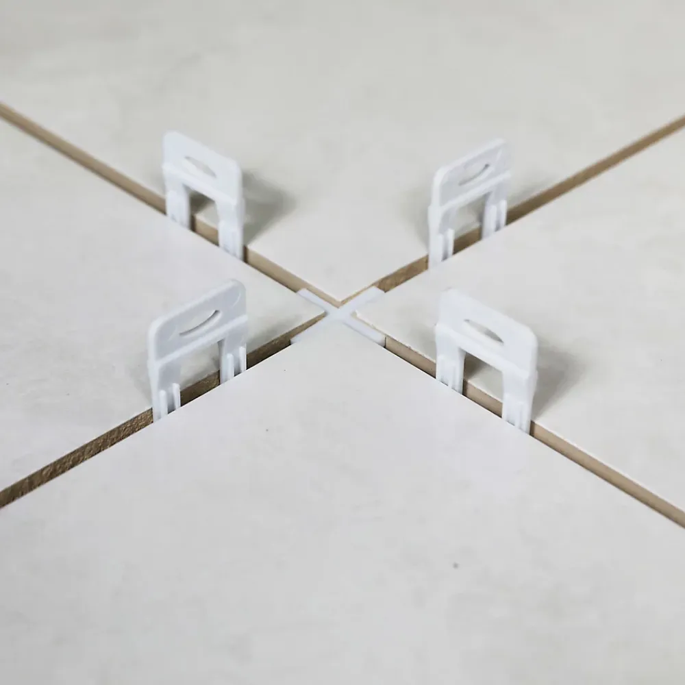 Diall Lot 100 croisillons niveleurs écart 2 mm- Outils Du Carreleur