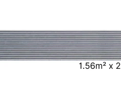 Quiet Wall Panneau Tasseau Bois<Lot 2 Panneaux Muraux Acoustiques en Bois - 240x60cm - 3.12 m² - Frêne gris - A Lattes - Panneau Tasseau de Bois Naturel