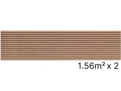 Quiet Wall Panneau Tasseau Bois<Lot 2 Panneaux Muraux Acoustiques en Bois - 240x60cm- 3.12 m² - Cerisier Naturel - A Lattes - Panneau Tasseau de Bois