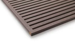 Quiet Wall Panneau Tasseau Bois<Lot 4 Panneaux Muraux Acoustiquec en Bois - 240x60cm - Chêne Foncé - A Lattes - Panneau Tasseau de Bois Naturel