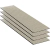 Mpdiscount Panneau Décoratif En Bois<Lot 4 pièces - Panneau Acoustique - Chêne - Feutrine Noir - 240x60x1.1cm