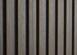 Mpdiscount Lot 4 pièces - Panneau Acoustique - Noyer Foncé - Feutrine Noir - 240x60x1.1cm- Panneau Décoratif En Bois