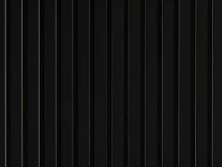 Mpdiscount Lot 4 pièces - Panneau Acoustique - Noir Mat - Feutrine Noir - 240x60x1.1cm- Panneau Décoratif En Bois