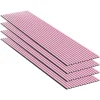 Mpdiscount Panneau Décoratif En Bois<Lot 4 pièces - Panneau Acoustique - Rose - Feutrine Noir - 240x60x1.1cm