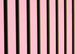 Mpdiscount Panneau Décoratif En Bois<Lot 4 pièces - Panneau Acoustique - Rose - Feutrine Noir - 240x60x1.1cm