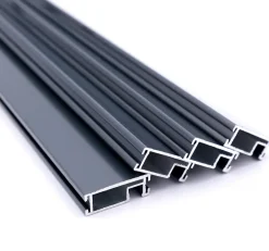 Avosdim Lot 4 Profils Moustiquaire Cadre recoupable - Longueur 160cm - Alu Gris Anthracite- Moustiquaire Pour Fenêtre