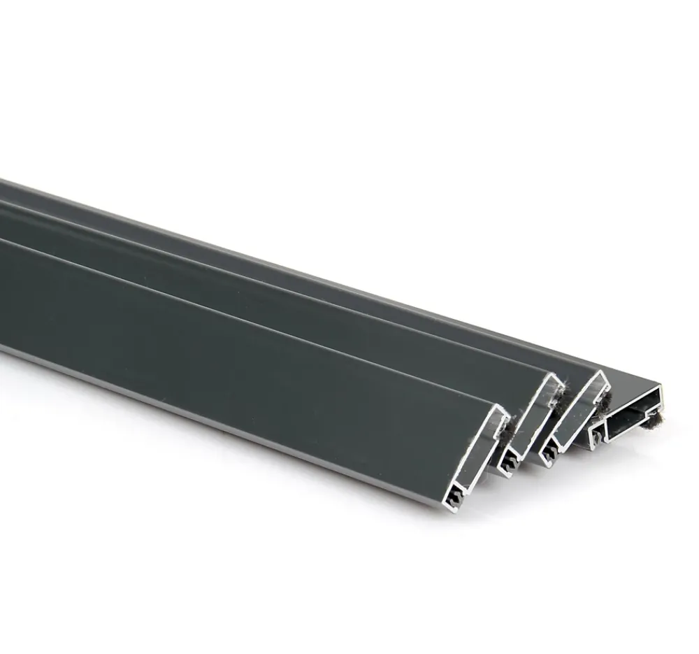 Avosdim Lot 4 Profils Moustiquaire Cadre recoupable - Longueur 160cm - Alu Gris Anthracite- Moustiquaire Pour Fenêtre